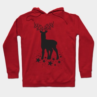 Christmas Deer Pattern Hoodie